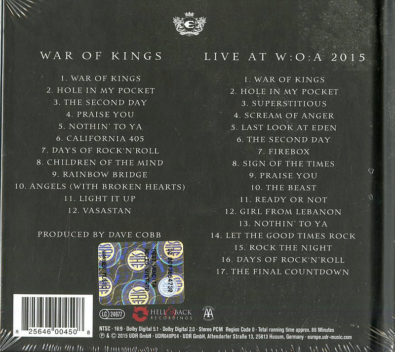 Europe - War Of Kings (Spec.Edt.Cd+Dvd) Cd 0825646004508