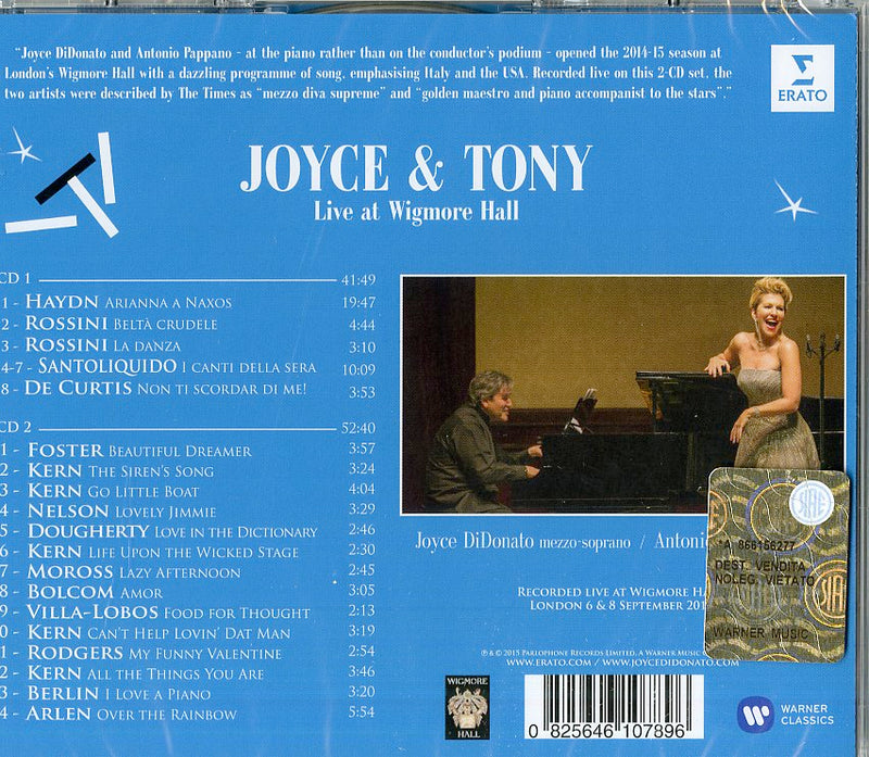 Joyce Didonato( Mezzosoprano), Pappano( Direttore) - Live At Wigmore Hall Cd 0825646107896