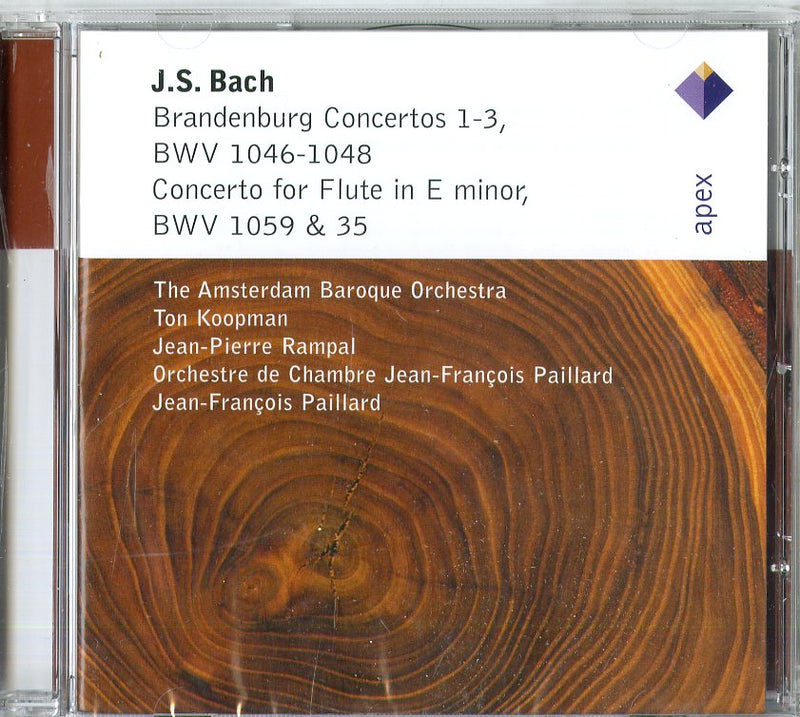 Jean-Pierre Rampal( Flauto), Ton Koopman( Direttore) - Concerti Brandeburghesi No.1-2-3 (Bwv1046,Bwv1047,Bwv1048,Bwv1059.. Cd 0825646136322