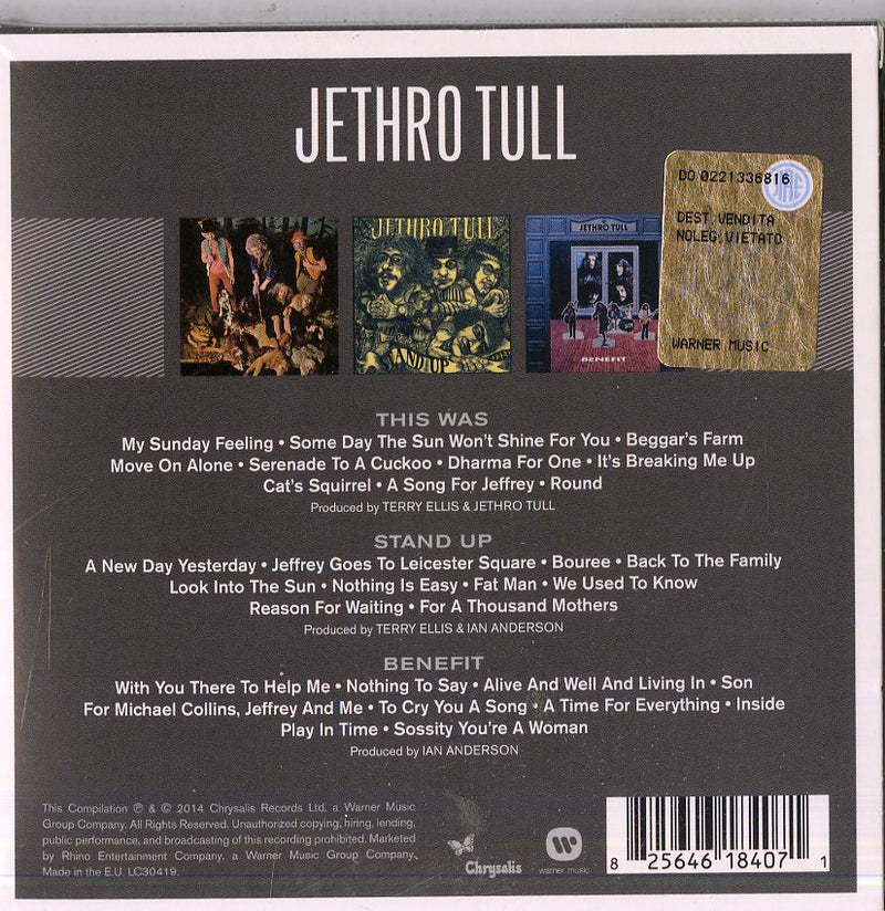 Jethro Tull - The Triple Album Collection Cd 0825646184071