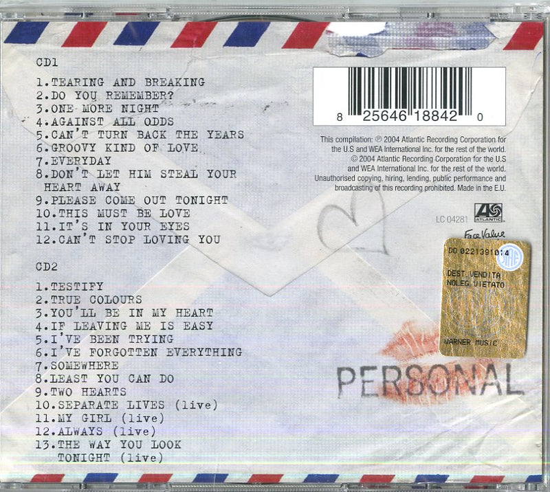 Collins Phil - Love Songs A Compilation Old & New Cd 0825646188420