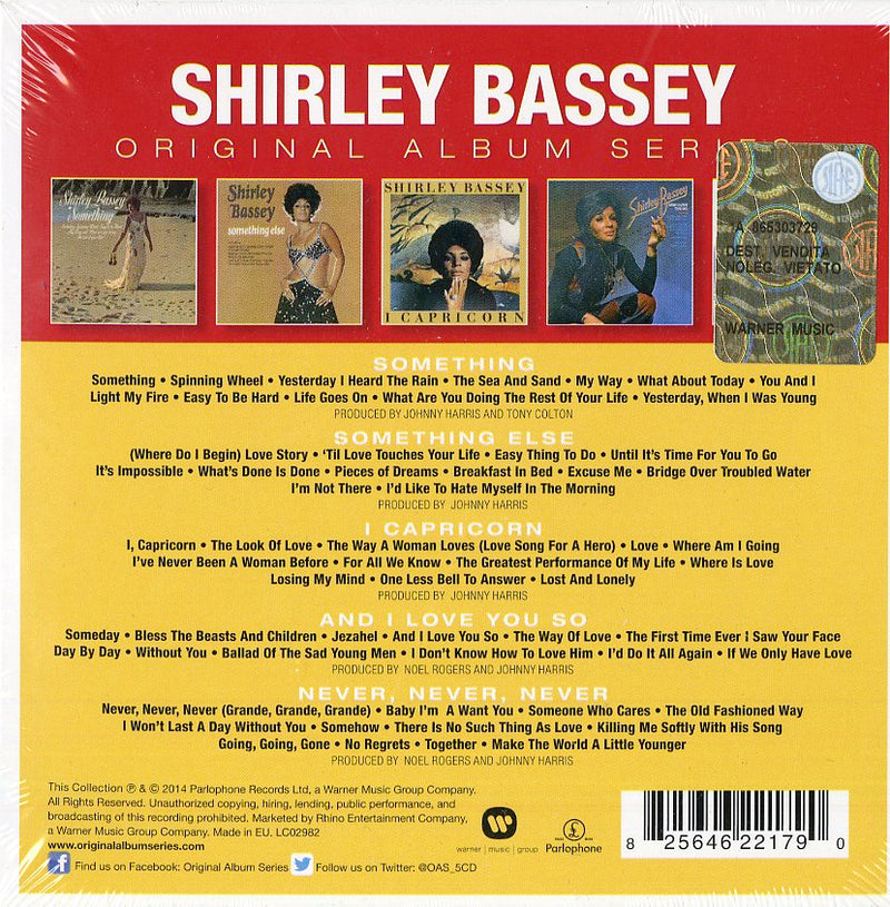 Bassey Shirley - Original Album Series (Box 5 Cd) Cd 0825646221790