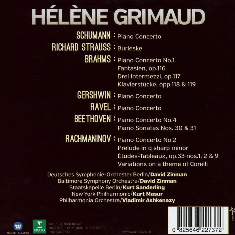 Helene Grimaud (Piano) - The Collected Recordings Of H.Grimaud (Box6Cd) Cd 0825646227372