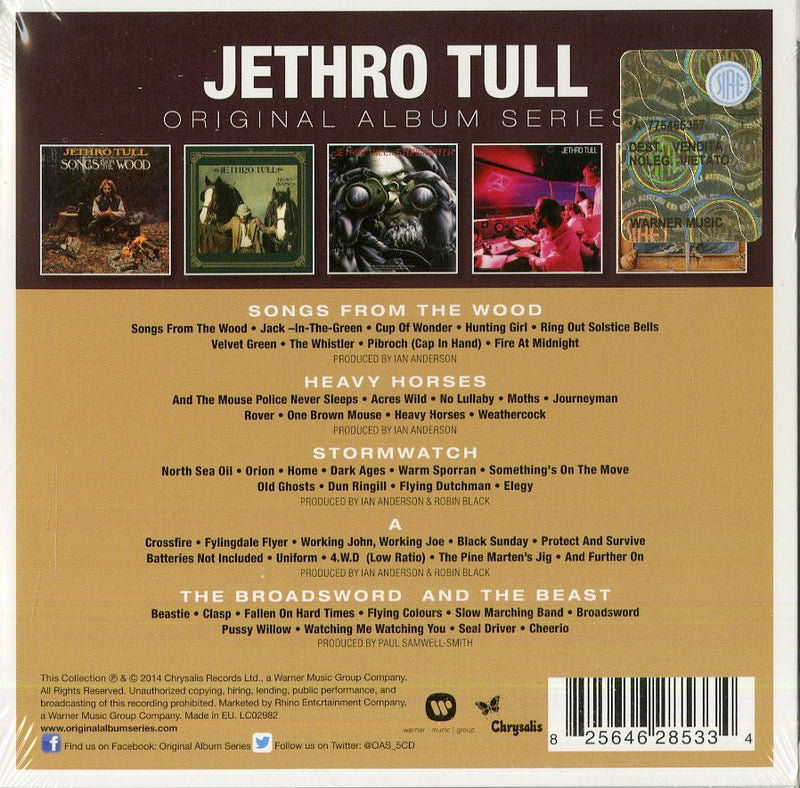 Jethro Tull - Original Album Series (Box 5 Cd) Cd 0825646285334
