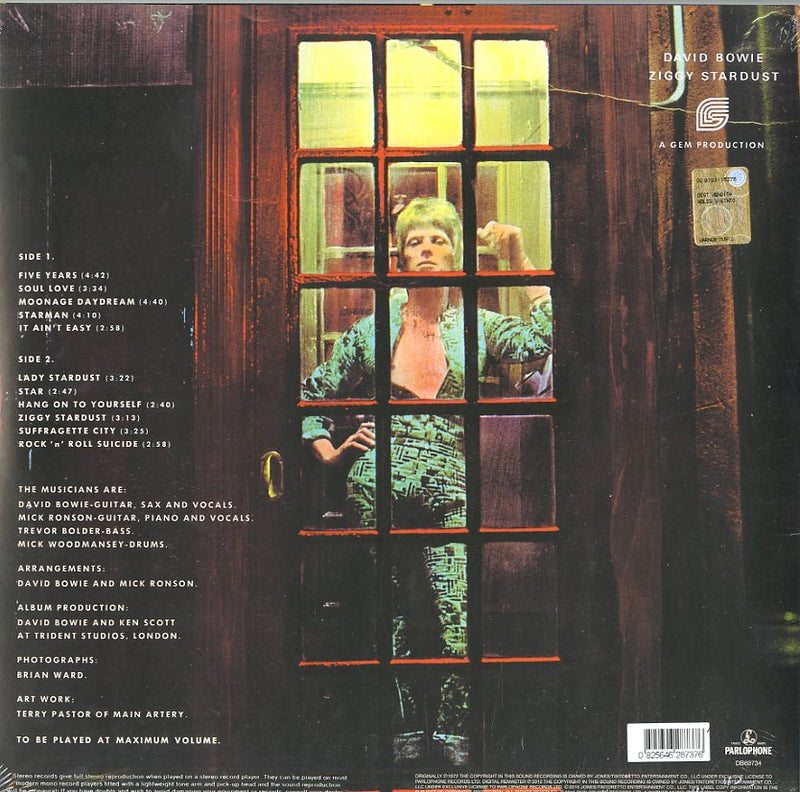 Bowie David - The Rise And Fall Of Ziggy Stardust And Spiders... Lp 0825646287376