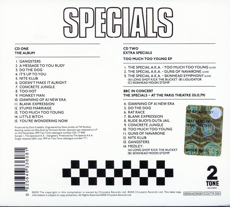 Specials The - The Specials (Special Edt.) Cd 0825646336081