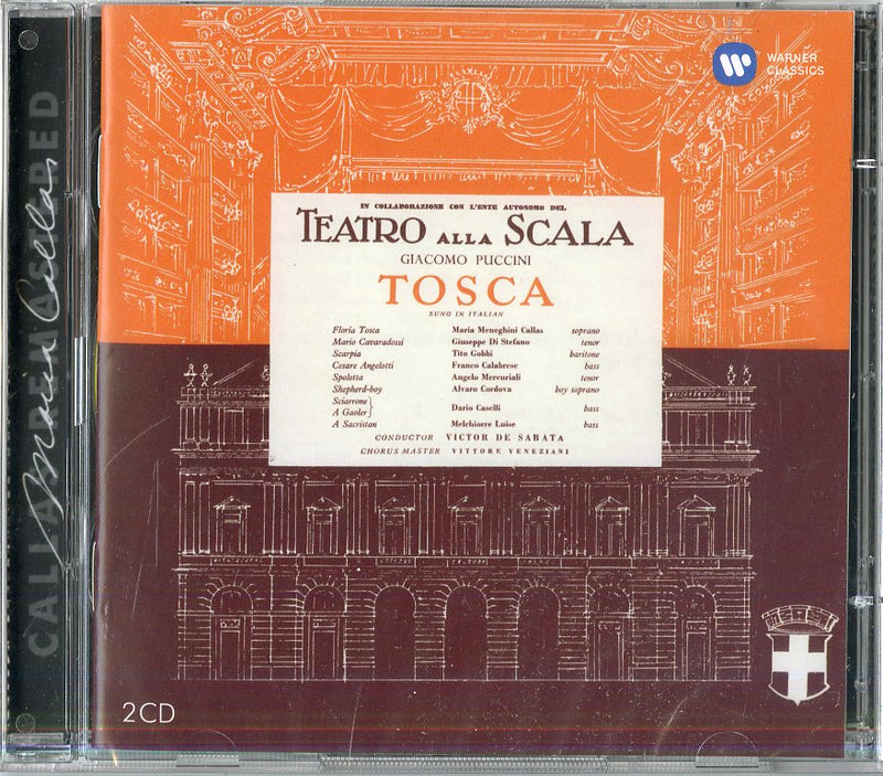 Maria Callas( Soprano), Giuseppe Di Stefano( Tenore), Tito Gobbi( Baritono) - Tosca (Opera Completa) Cd 0825646341030