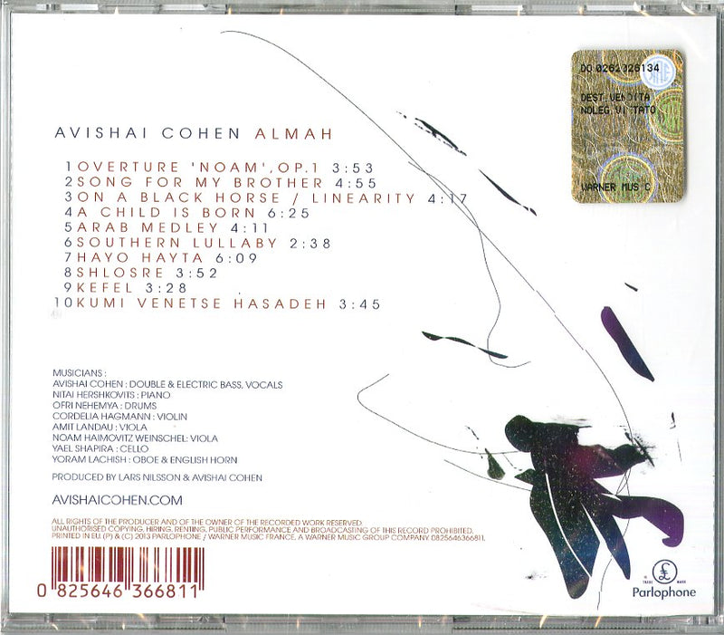 Cohen Avishai - Almah Cd 0825646366811