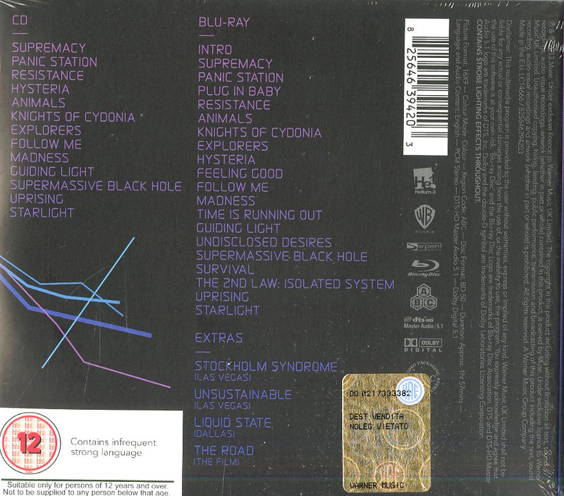 Muse - Live At Rome ...(Cd+Br) Cd 0825646394203