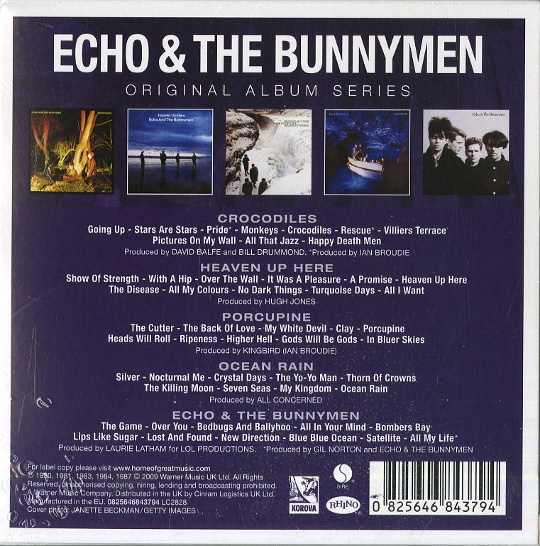 Echo & The Bunnymen - Original Album Series (Boc 5 Cd) Cd 0825646843794