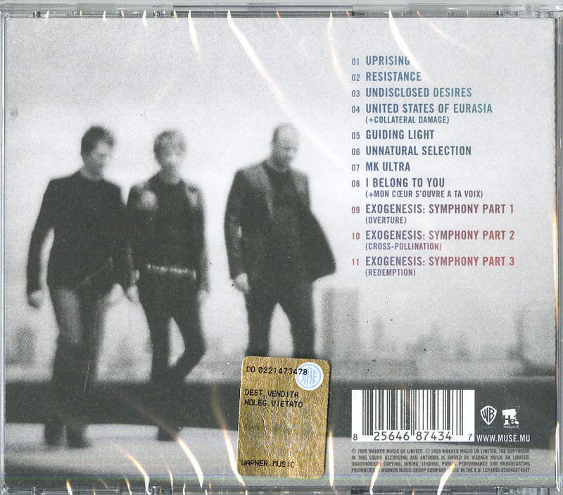 Muse - The Resistance Cd 0825646874347