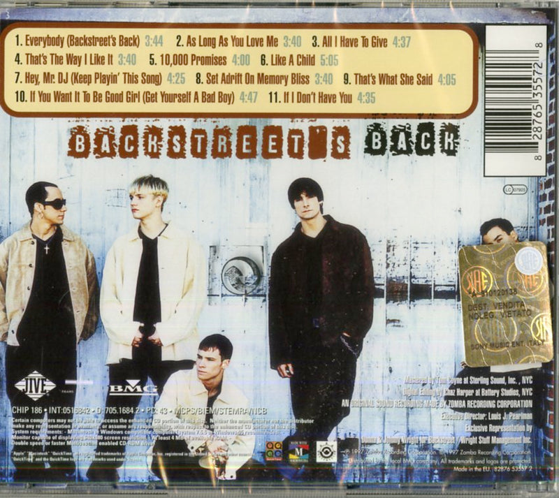 Backstreet Boys - Backstreet'S Back Cd 0828765355728