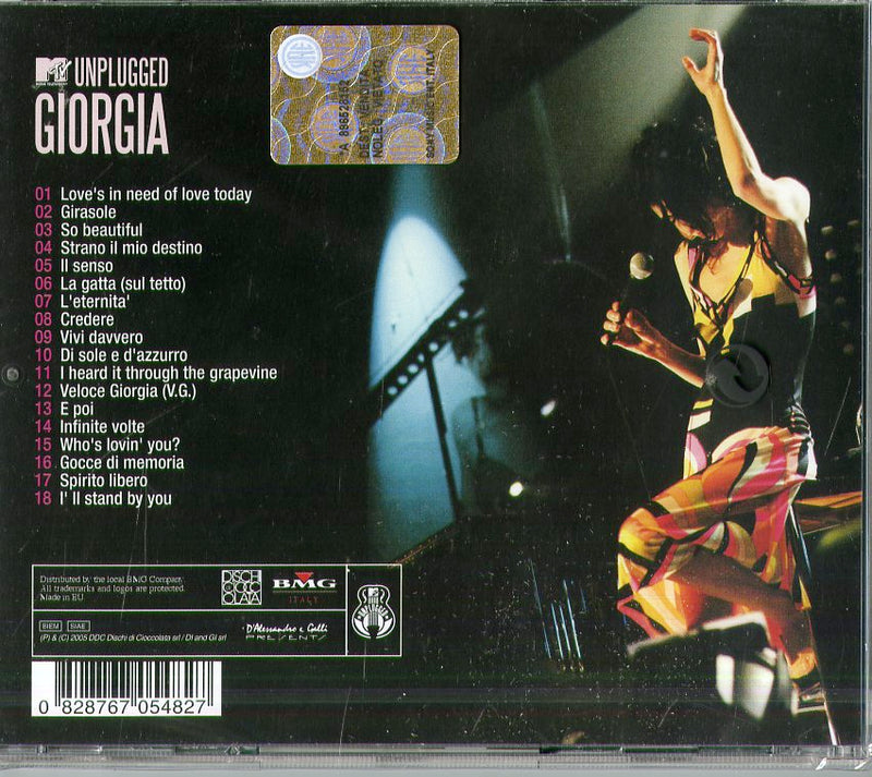 Giorgia - Mtv Unplugged CD 0828767054827