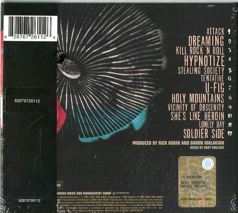System Of A Down - Hypnotize Cd 0828767261126