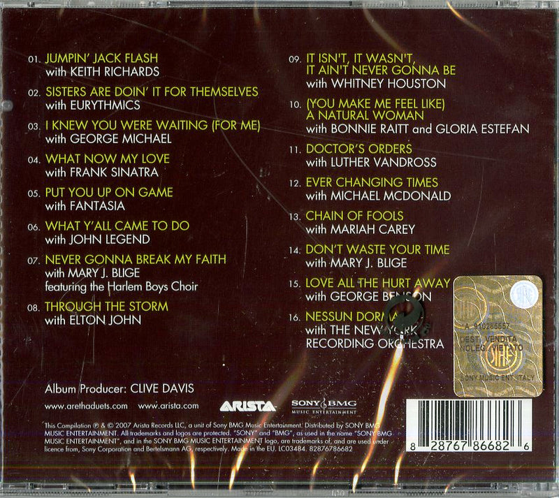 Franklin Aretha - Jewels In The Crown:All-Star Duets Cd 0828767866826