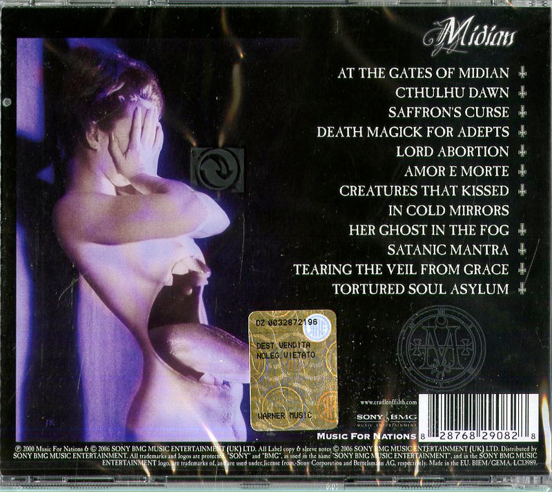 Cradle Of Filth - Midian Cd 0828768290828