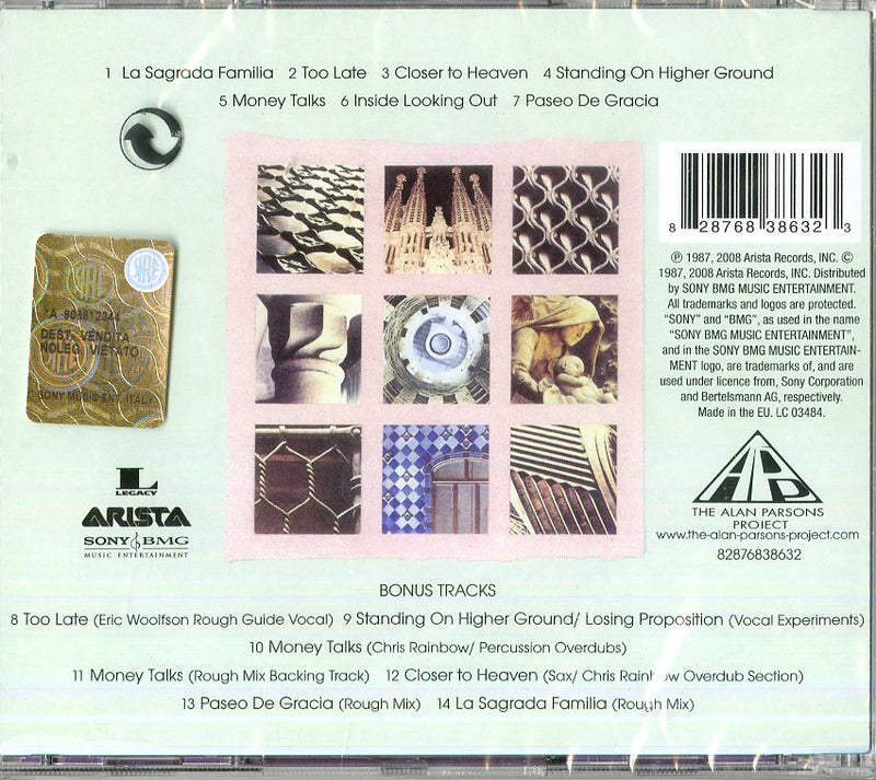 Parsons Alan Project - Gaudi Expanded Edition Cd 0828768386323