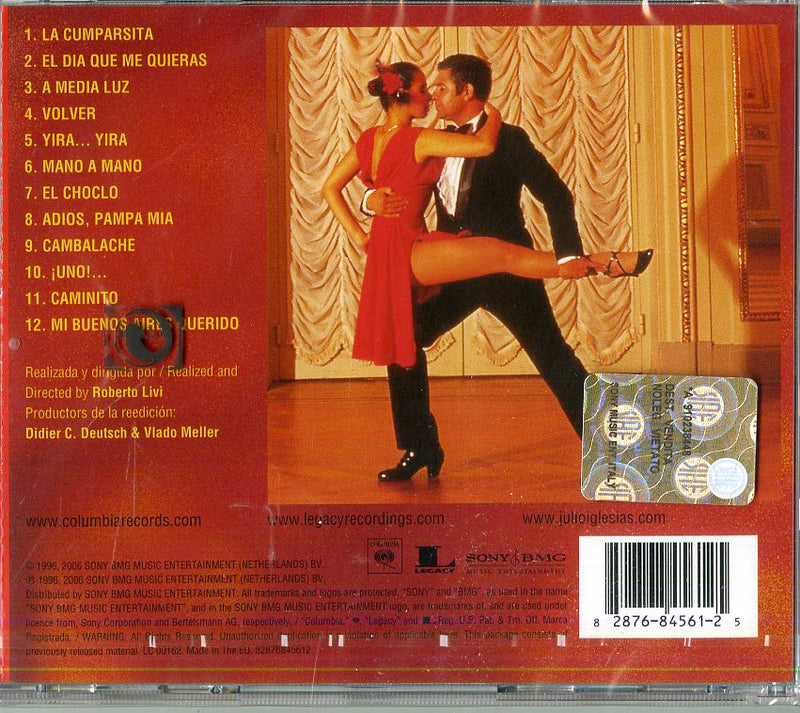 Iglesias Julio - Tango Cd 0828768456125