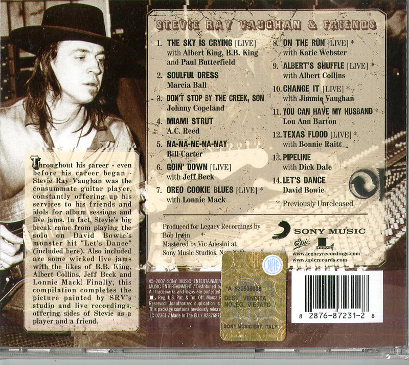 Vaughan Stevie Ray - Solos Sessions & Encores Cd 0828768723128