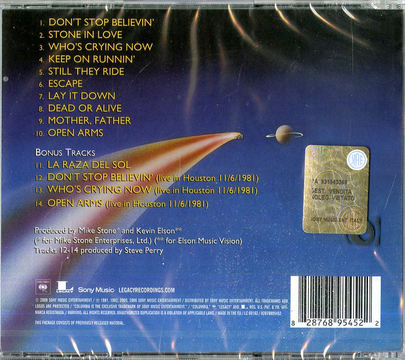 Journey - Escape (+Bonus Tracks) Cd 0828768954522