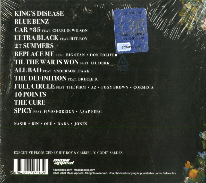 Nas - King'S Disease Cd 0842812135439