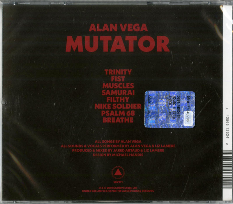 Vega Alan - Mutator Cd 0843563135242