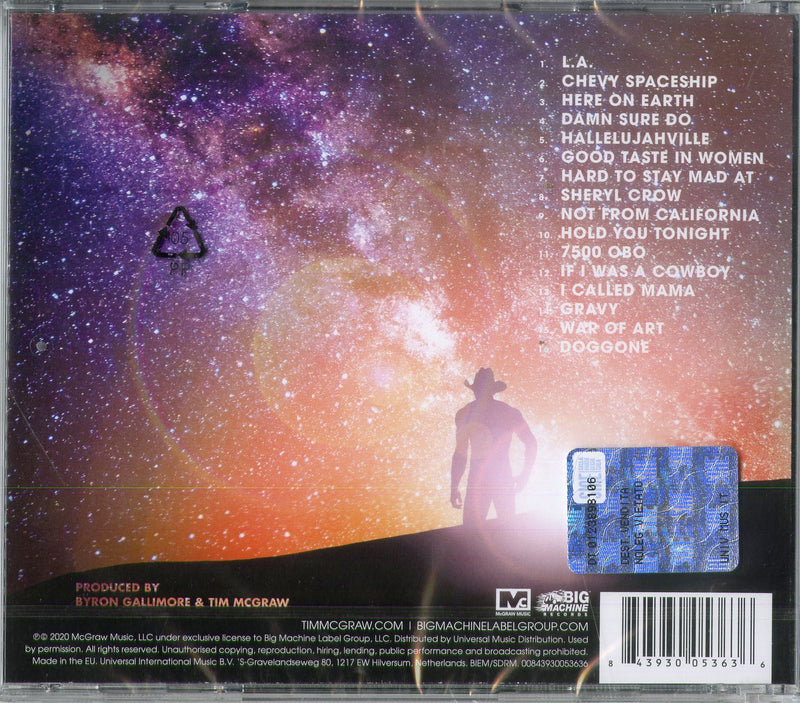 Mcgraw Tim - Here On Earth Cd 0843930053636