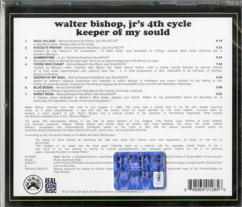 Bishop Walter Jr.'S 4Th Cycle - Keeper Of My Soul Cd 0848064012856