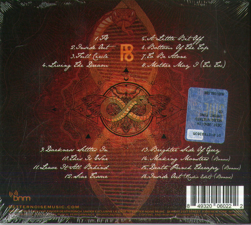 Five Finger Death Punch - F8 Cd 0849320060222