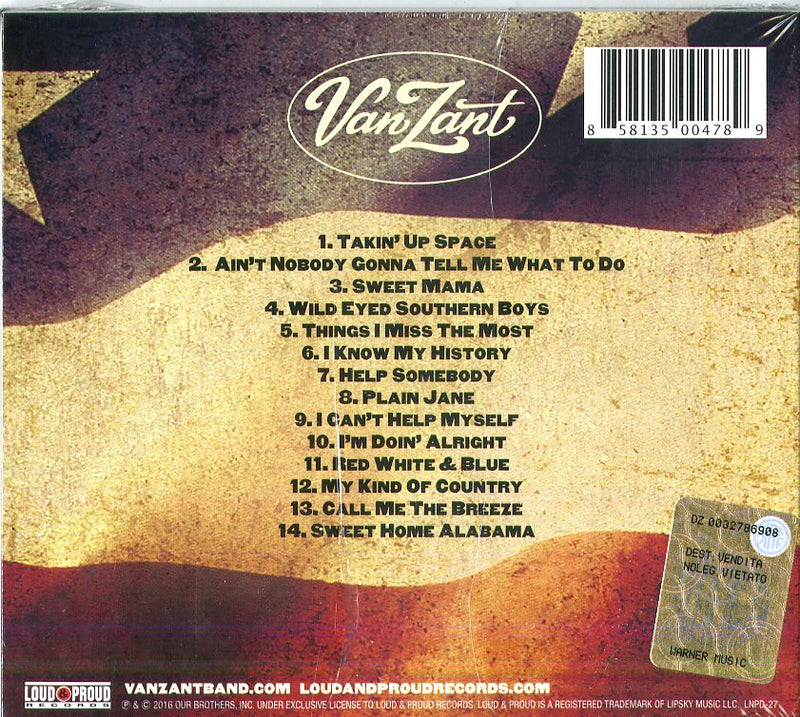 Van Zant - Red White & Blue Live Cd 0858135004789