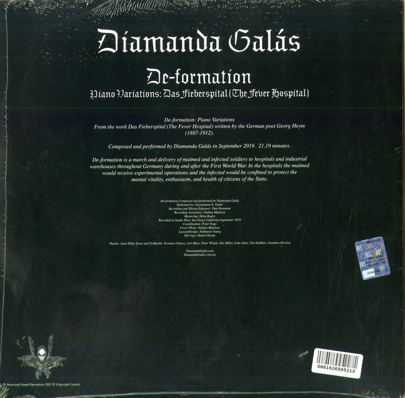 Galas Diamanda - De-Formation Lp 0881626595213