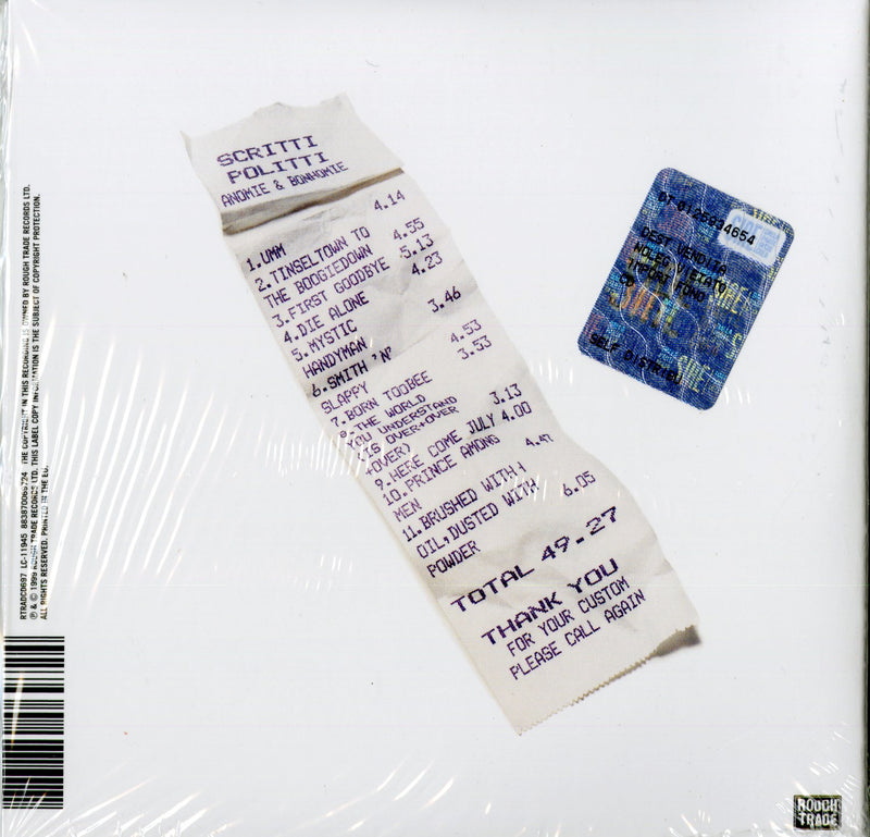 Scritti Politti - Anomie & Bonhomie Cd 0883870069724