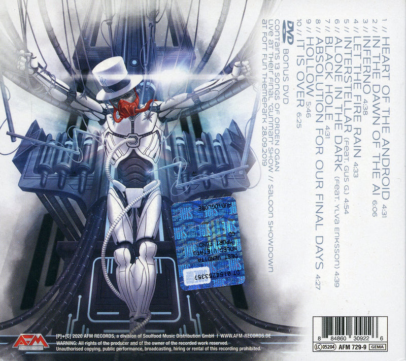 Orden Ogan - Final Days (Cd + Dvd) Cd 0884860309226