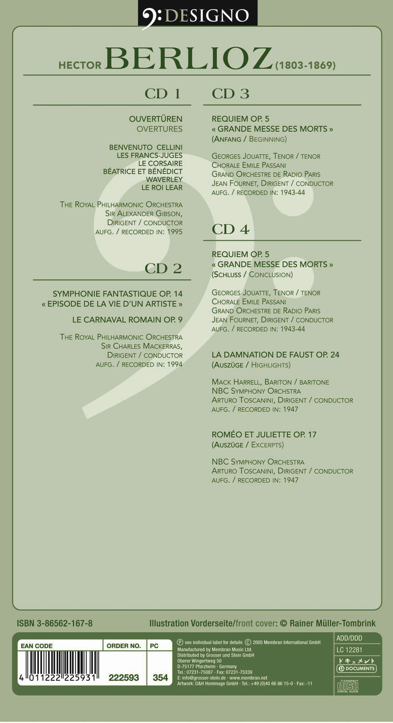 Mackerras/Toscanini/Jouatt - Berlioz: Portrait Cd 0885150225936