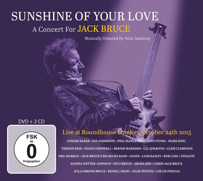 Compilation - Sunshine Of Your Love Concert For Jack Bruce (Cd+Dvd) Cd 0885513021922