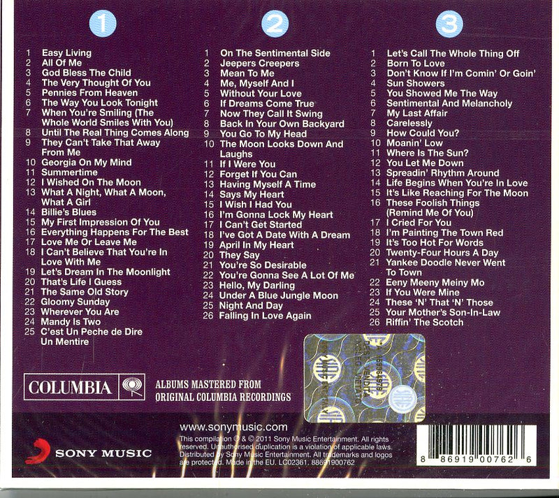 Holiday Billie - The Real...Billie Holiday (Box3Cd) Cd 0886919007626