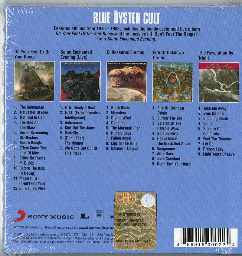 Blue Oyster Cult - Original Album Classics (Box5Cd) Cd 0886919009224