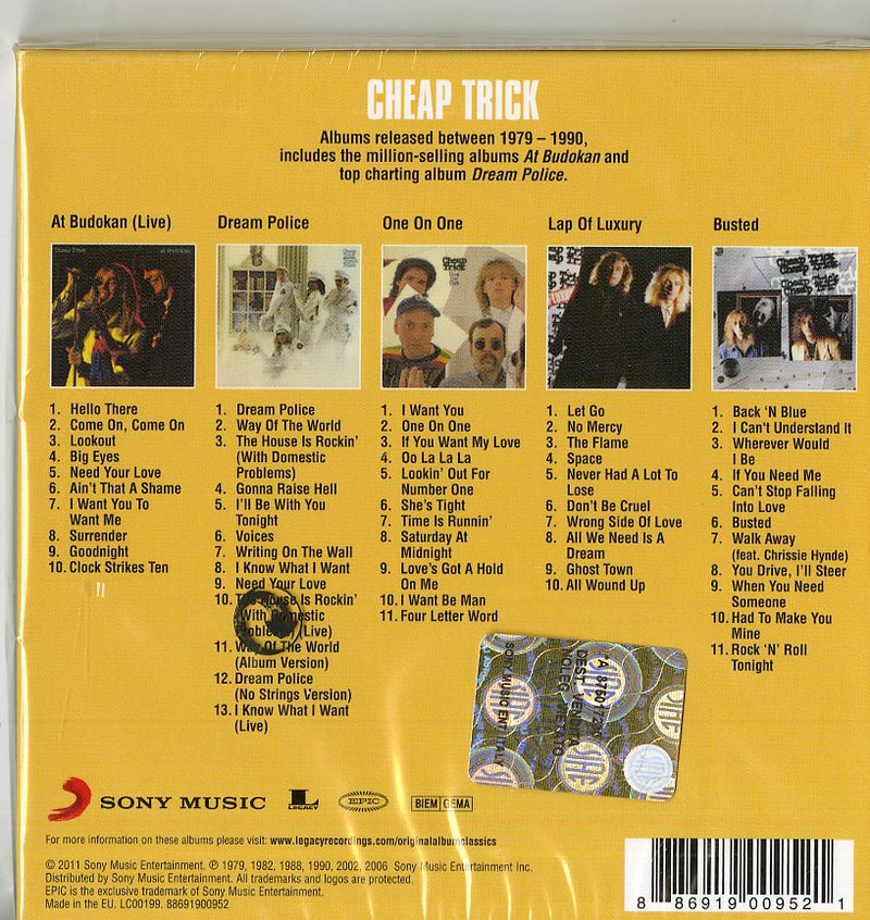 Cheap Trick - Original Album Classics (Box5Cd) Cd 0886919009521