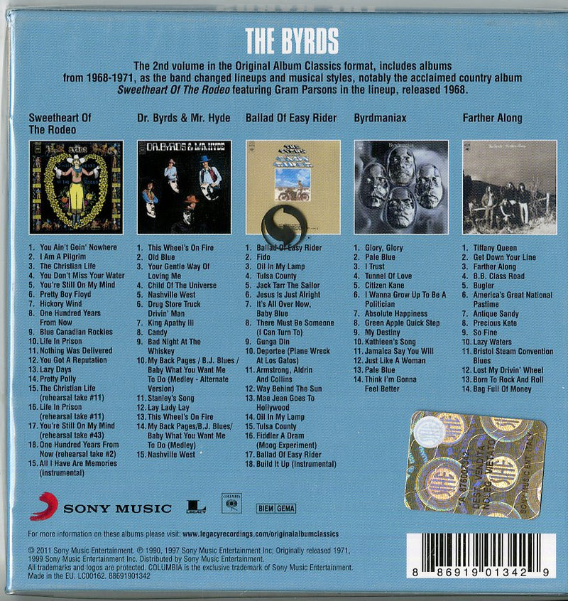 Byrds The - Original Album Classics (Box 5 Cd) Cd 0886919013429