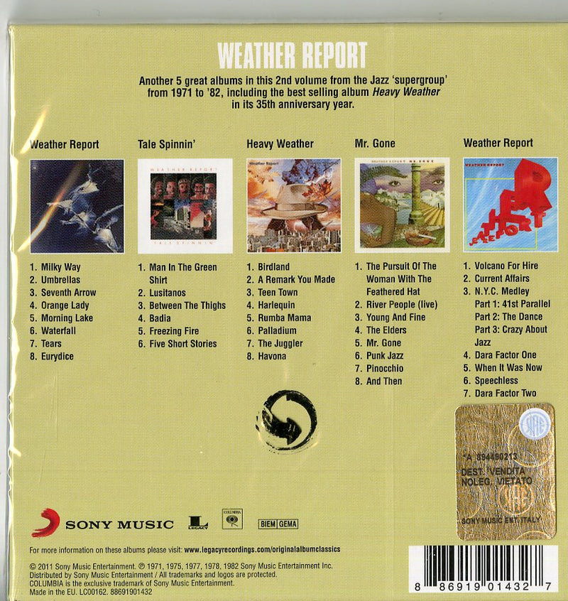 Weather Report - Original Album Classics (Box5Cd) Cd 0886919014327