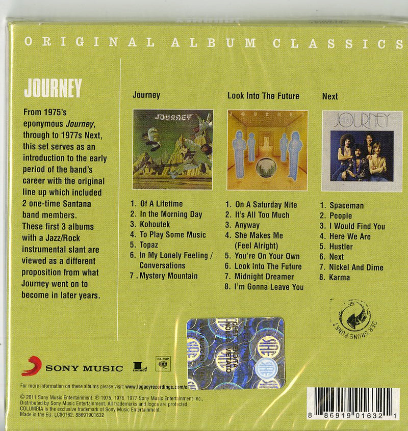 Journey - Original Album Classics (Box3Cd) Cd 0886919016321