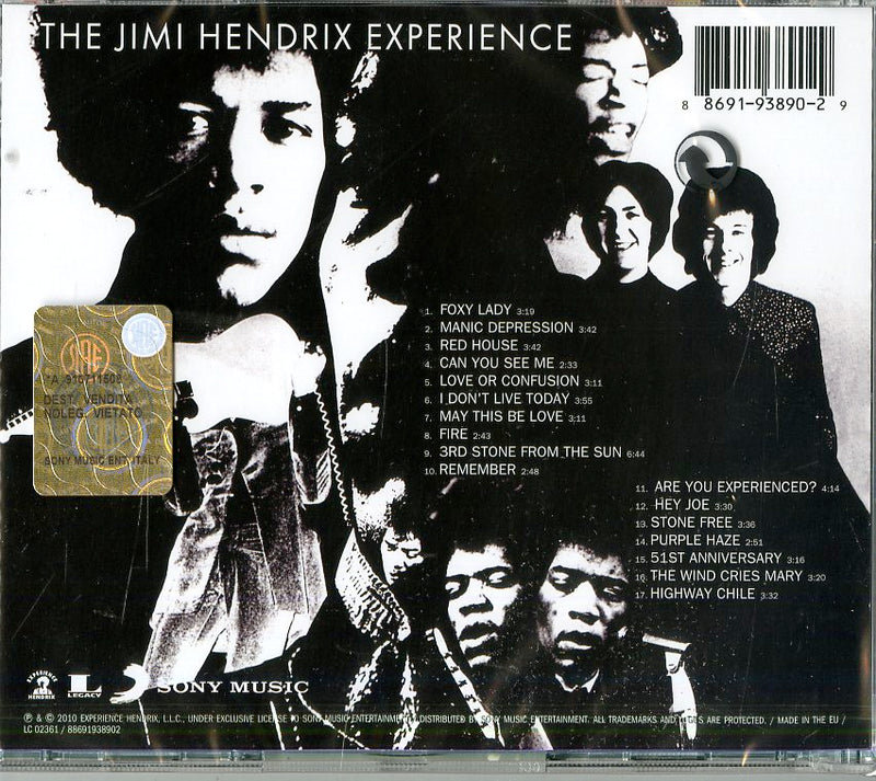 Hendrix Jimi - Are You Experienced (Remastered) Cd 0886919389029
