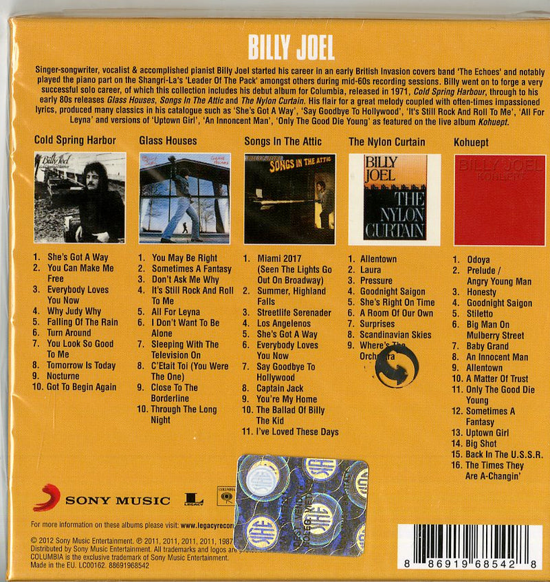 Joel Billy - Original Album Classics (Box 5 Cd) CD 0886919685428