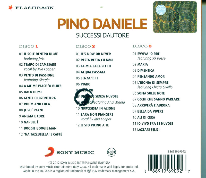 Daniele Pino - Successi D'Autore (Box3Cd) Cd 0886919690927