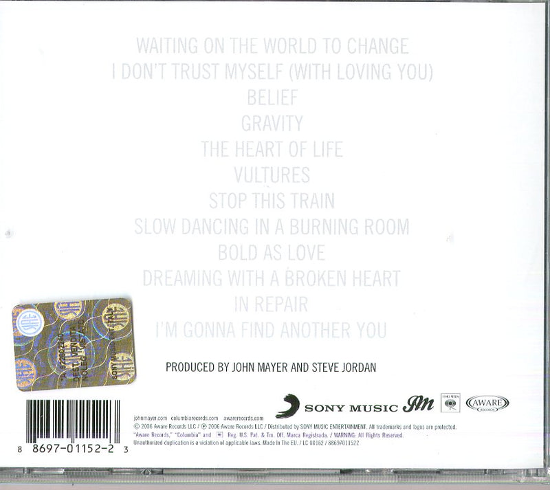 Mayer John - Continuum Cd 0886970115223