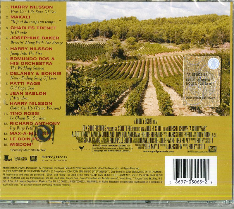 O.S.T.-A Good Year - A Good Year Cd 0886970306522