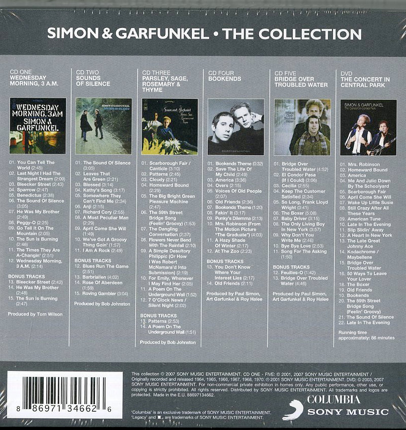 Simon & Garfunkel - The Collection (Box6Cd) Cd 0886971346626