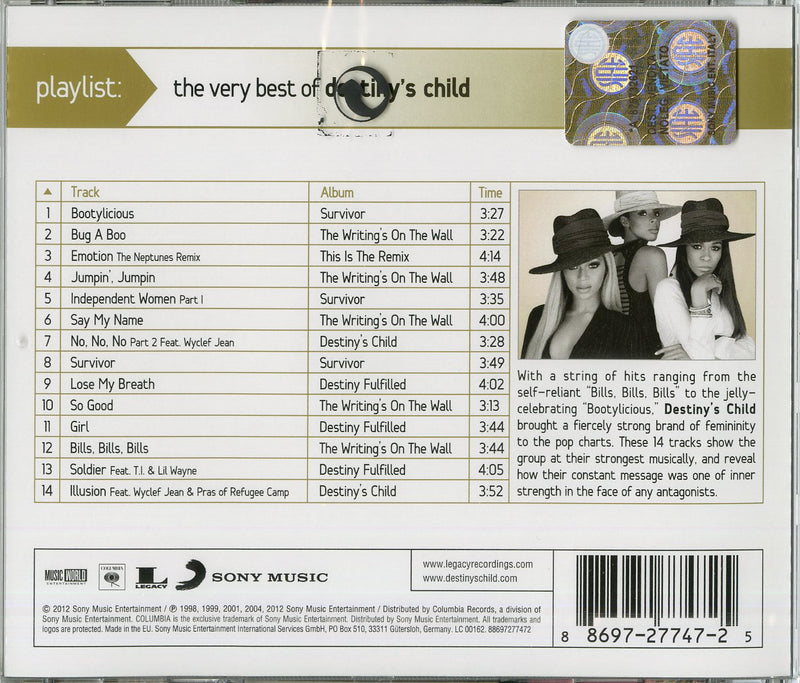Destiny'S Child - The Very Best Of Destiny'S Child Cd 0886972774725