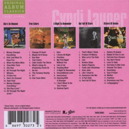 Lauper Cyndi - Original Album Classics Cd 0886973027325