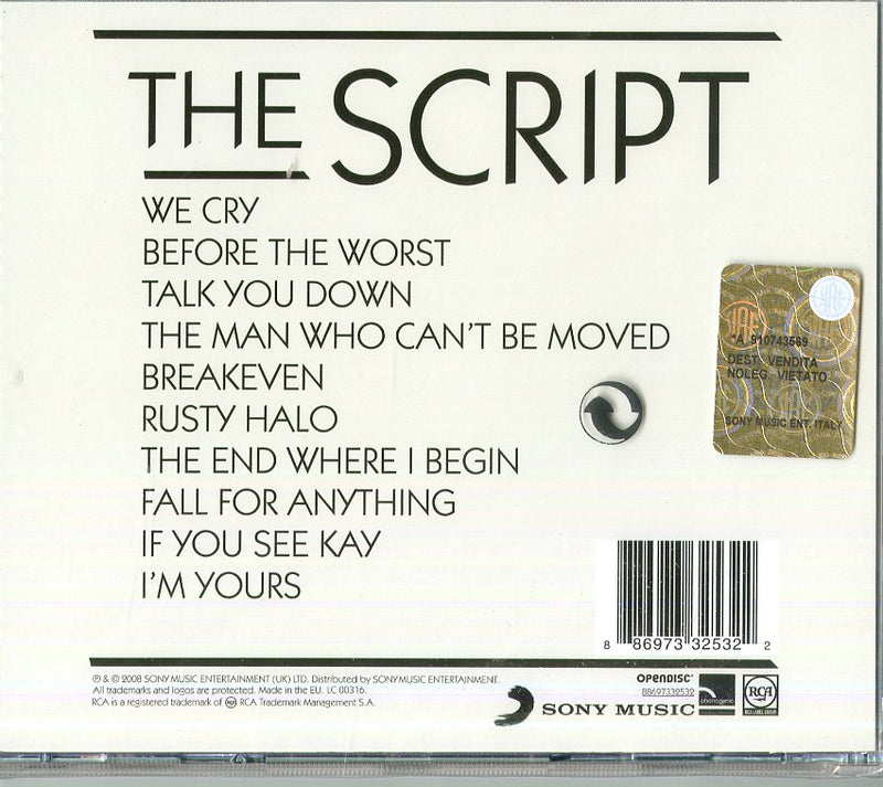 Script The - The Script Cd 0886973325322
